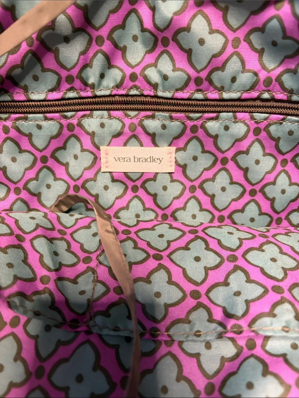 Vera Bradley Quilted Tote in Olive Green NWOT